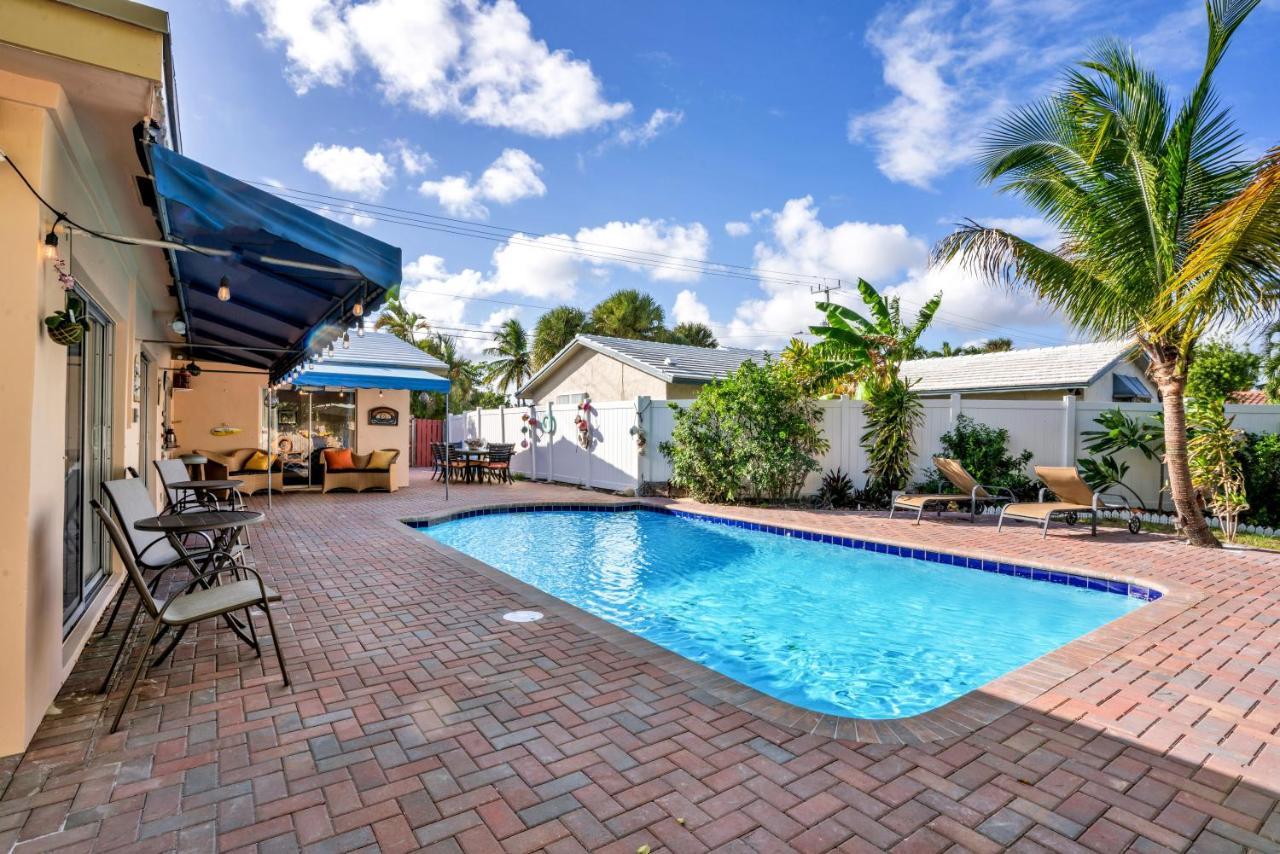 4 Bd Near Beach Spacious Solar Heated Pool Waterfront Home Pompano Beach Exterior photo