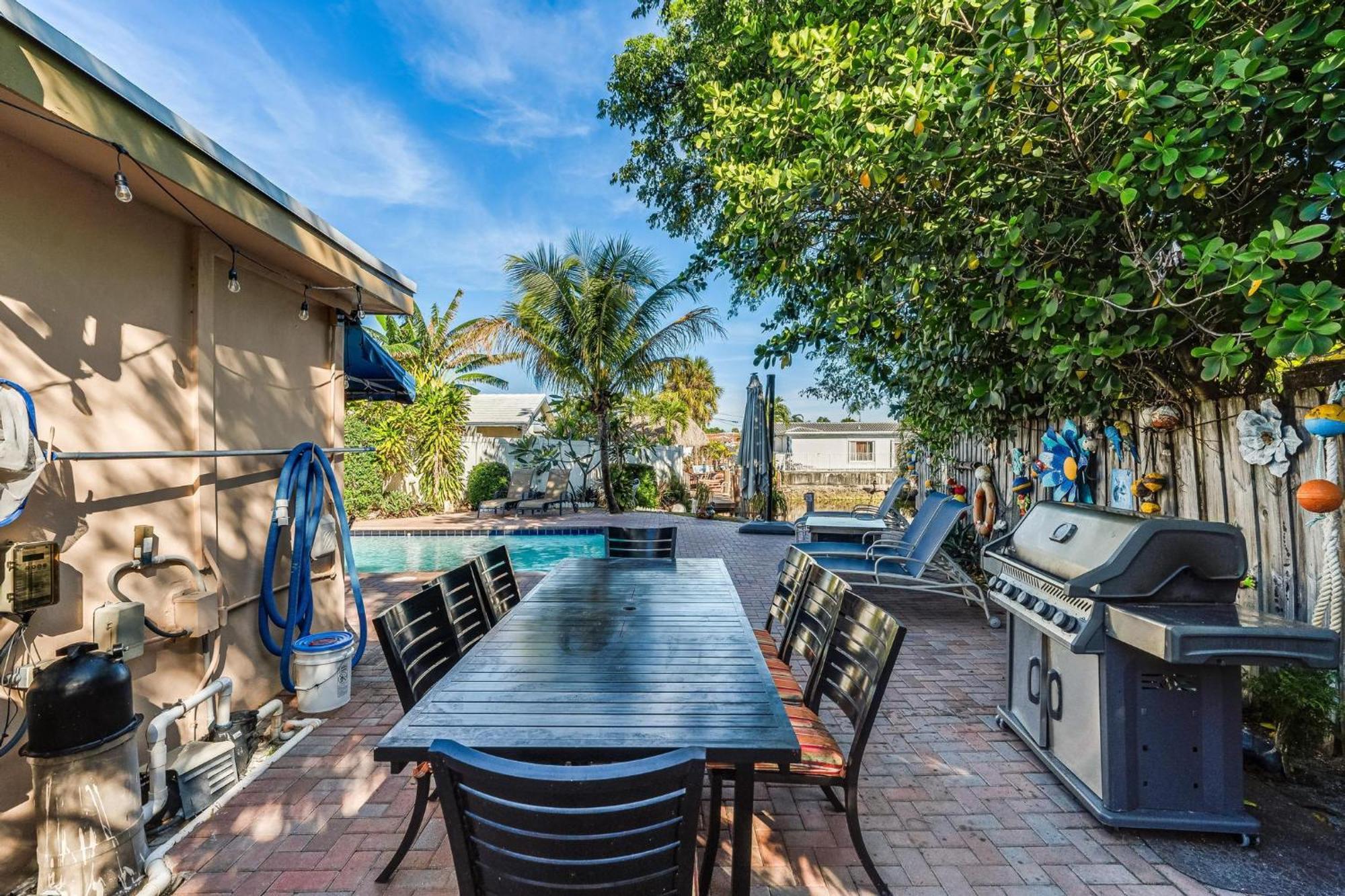 4 Bd Near Beach Spacious Solar Heated Pool Waterfront Home Pompano Beach Exterior photo